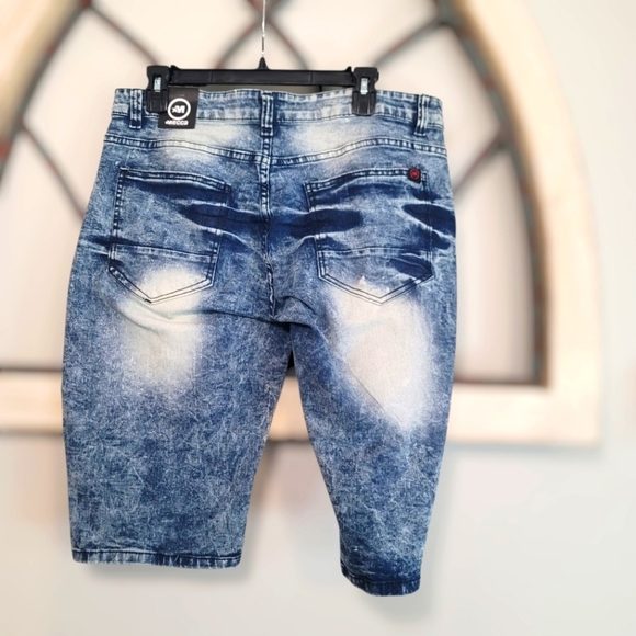 *NWT* MECCA Since Day One Mac-8006 Stretch Fit Acid Wash Shorts Size 32 - Picture 4 of 4